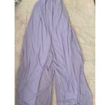 Women's Lavender Light Purple Halter Wide Leg Chiffon Backless Jumpsuit Size XL Photo 3