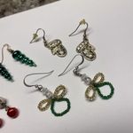 Lot Of 4 Costume Earrings Pierced Christmas Holiday Dangle Photo 10