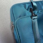 Mosiso 360 Protective Laptop Shoulder Bag in Teal Green Fleece Lined Trolly Belt Blue Photo 5