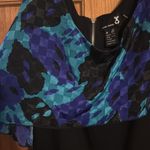 Urban Renewal  Black Tank Dress with Geometric Floral Draped, Medium Photo 2