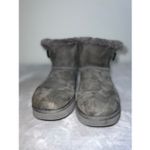 UGG  Mini Bailey Button Gray Short ankle Boots 9 Photo 1