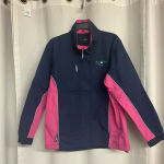 The Weather Co. woman’s golf rain Jacket size large Blue Photo 0