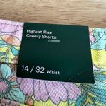 Wild Fable Women's Multicolor Floral Print High Rise Jean Shorts - Size 14 -NWT Photo 1