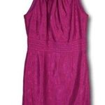 Tahari Arthur S Levine Cerise Pink Beaded / Sequin Party / Cocktail Dress Photo 0