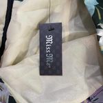 Miss Me NWT Green Tropical Floral Embroidered Skirt Side Slit Semi Sheer-Large Photo 4