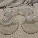 Bamboo  Clear Sandals with Sparkling‎ Accents Photo 0