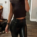 Aritzia Wilfred Leather Pants Photo 0