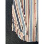 Anthropologie Maeve Womens Medium Chatham Striped Button Down Long Sleeve Pocket Blue Photo 7