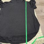 st. john's bay NWT  Black Waffle Knit Cowl Neck Long Sleeve Photo 8