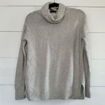 J. Crew Women’s Medium Warmspun Merino Wool Turtleneck Sweater Gray Photo 0