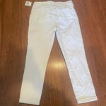 Kylie Crop Jeans with Rollup Cuff in White, A28 White Size 31 Photo 2