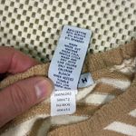 Gap Vintage Y2K  Striped Knit Sweater Beige White Long Sleeve Crewneck Women's S Photo 5