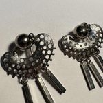 Cha Cha Signed Sarah Cov Silver Tone  Dangle Charms Clip On Earrings Coventry Photo 1
