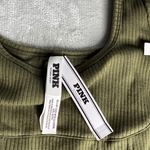 PINK - Victoria's Secret  Olive Ribbed Bodysuit Photo 1