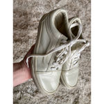 Vans  Leather Low Top Sneakers Old Skool 90s Y2K Ivory VTG Skater Preppy Gen Z 6 Photo 3