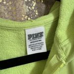 PINK - Victoria's Secret  Lime Green Logo Full Zip Sweater Small Photo 3