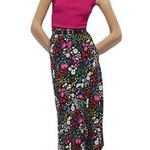 The Kooples Multicolor Floral Printed Midi Skirt Size 1 (Small) Photo 0