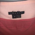 Theory  pink ruffle silk square neck dress Photo 6