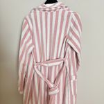 Nordstrom Stripe Hydrocotton Terry Robe in Pink Peachskin White Stripe Medium Photo 6