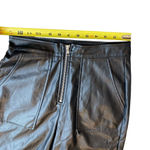 Blue Blush  Women’s M High Waist Vegan Leather Jogger Pants Black‎ Party Baddie Photo 10