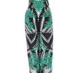 Blesse'd are the Meek Bless’ed Are The Meek Tropical Boho Pattern Sleeveless Jumpsuit Romper Photo 0