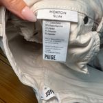 Paige  Hoxton Slim Crop Frayed Hem Jeans - Womens Size 28 - Off White Denim Photo 7