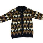 *Vintage Spelana Sweater Size M Grandpa Irish Button Cardigan Geometric Grunge Yellow Size M Photo 2