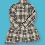 Last Kiss Women's Small Plaid Double Breasted Peacoat/ Jacket Pre-owned Photo 0