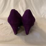 BCBGeneration Like New Rich Purple Mirtos Wedge Heels in Suede Photo 2