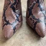 Stuart Weitzman Fierce! Melena Snakeskin-Embossed Leather Ankle Boots Size 9.5 Photo 4