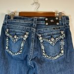 Miss Me  Womens Boyfriend Capri Jeans Embellished Pockets Size 28 Dark Wash‎ Photo 4