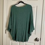 easel  Mineral Washed Gauze Loose Fit Top In green size large Photo 10