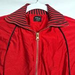 Aria  Red Zip-Up Romper Zip Front Stretchy Street Wear Retro Festival Size M Photo 2