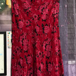 Rouje Red Floral Skirt Size 10 Photo 0