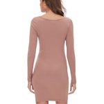 Forever 21 Twisted Cutout Bodycon Dress Taupe Size S NWT DETAILS A knit mini dress featuring a low scoop neck that ends in a twisted bust, front cutout, long sleeves, and a bodycon silhouette. Content + Care - 68% polyester, 29% rayon, 3% spandex - Hand wash cold Size + Fit - Measured from a size Small - Full length: 32" - Chest: 14.25" - Waist: 13" - Sleeve length: 23.5" Product Code: 2000426862 SKU: 2000426862032 Photo 3