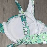 Teal & Mint Floral French Cut High Waist Padded Bikini 2 Piece Swimsuit Small Green Photo 5