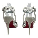 Christian Louboutin  Mariza 85 Satin Sandal White Bridal Shoes Size 41 Photo 8