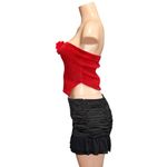 GUIZIO Blume Mini Skirt, Black, Small Black Photo 5