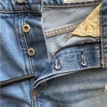 Rag and Bone Rosa Mid Rise Raw Hem Denim Shorts Size 27 Medium Wash Distressed Photo 4