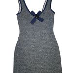 NWOT Vena Cava Knit Dress Women XS Body Con High Fashion Navy Blue, Black & Grey Blue Photo 9
