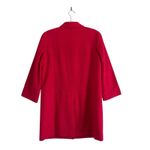 Talbots  Button Up Jacket Cotton Bright Pink 3/4 Sleeved Size 8 Preppy Top Coat Photo 3