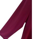 Nina Leonard Miracle Matte Jersey Tunic Dress Pockets Womens Size L Burgundy Photo 3