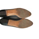 Salvatore Ferragamo  Vintage Leather Pump Shoes‎ Size 8.5 Gray Black Block Heel Photo 8