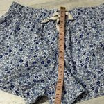 Apiece Apart  High Waist Floral Blue Shorts Size Large Photo 9