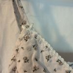 Brandy Melville Floral White Spaghetti Strap Top Photo 2