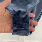 Old Navy  Velvet Feel Square Neck Long Sleeve Bodysuit Obscure Night Blue Size M Photo 6