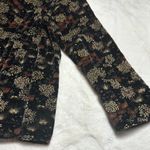 Vintage 70’s Floral Patterned coat Black Size M Photo 7