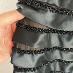 EUC May Queen Black Sequin Mermaid Prom Party Dress sz M/10 Size M Photo 6