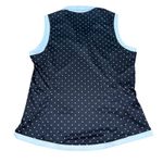 PGA Tour Women's Golf Sleeveless Polo Shirt Top Large Black White Polka Dot Photo 2