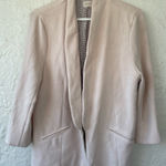Skies Are Blue  Hannah Modal Blend Light Pink Cropped Sleeves Blazer Jacket; XL Photo 0